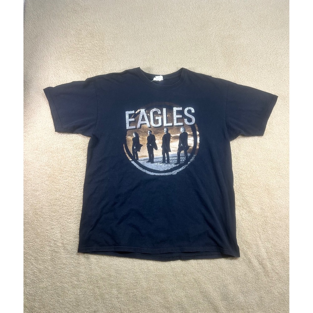 Eagles Band Tour‎ 2010 Graphic T Shirt Men's XL Black Anvil Pre Shrunk